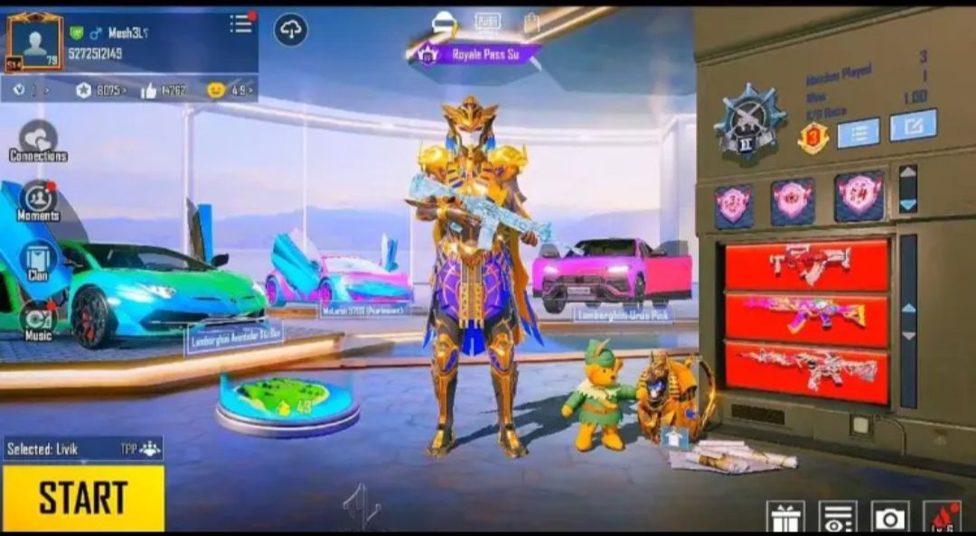 AKM XSUIT PUBG MOBILE ACCOUNT GLOBAL VERSION 